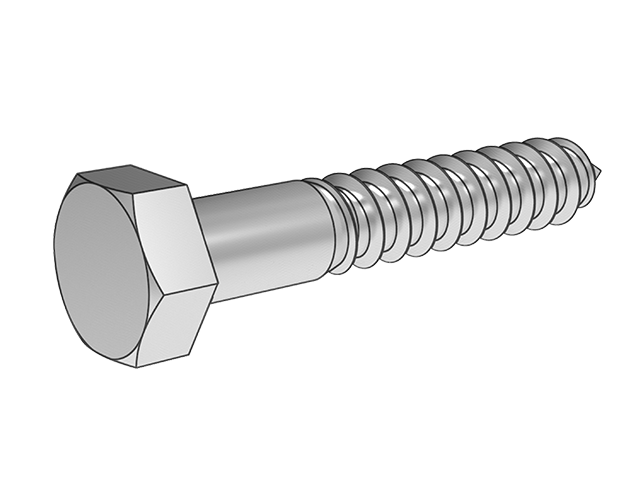 GB102 半牙 六角木螺钉 部分螺纹